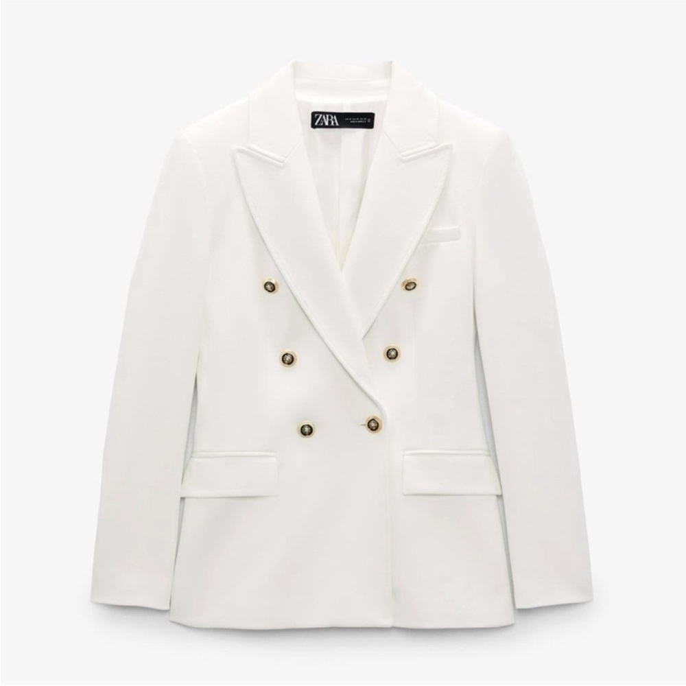 Zara Women's Elegant White Blazer